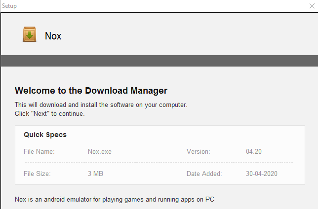 download nox emulator for windows 10