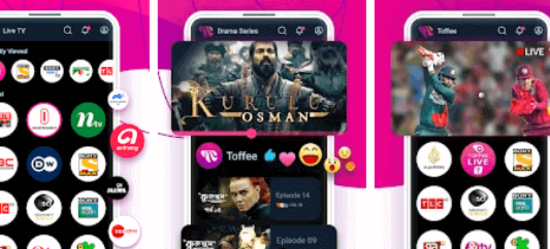Toffee TV App Free Download for PC (Sports & Drama)